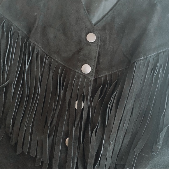 Suede Fringe Vest - Picture 2 of 5